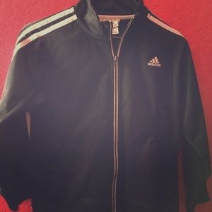 Adidas stripe zip up